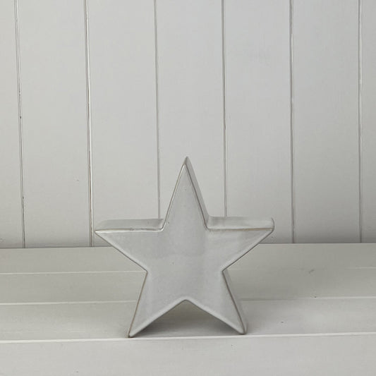Glazed Ceramic Star Ornament (B)