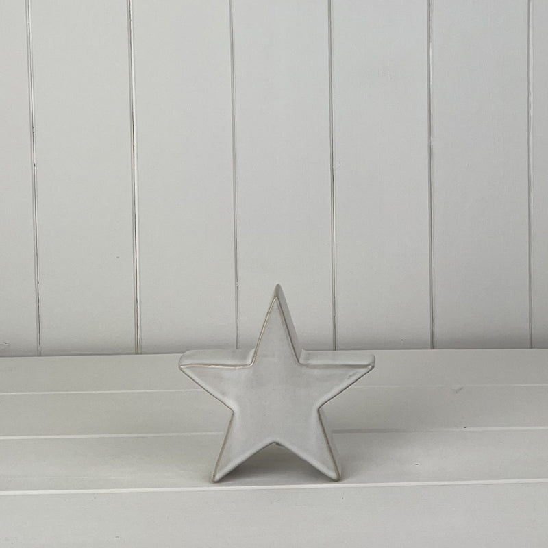 Glazed Ceramic Star Ornament (A)