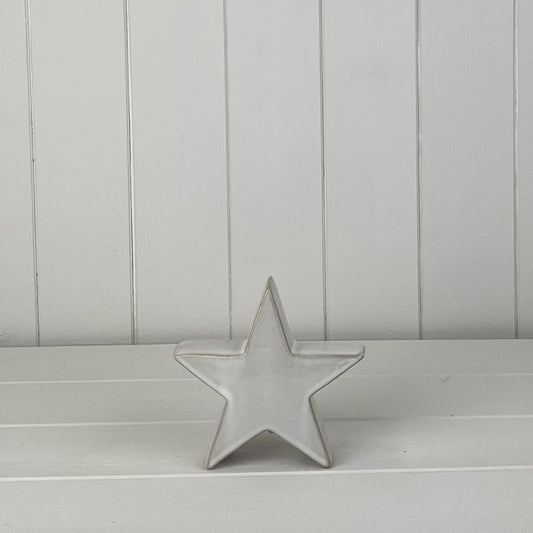 Glazed Ceramic Star Ornament (A)