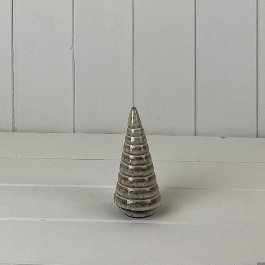 Beige Mottle Ceramic Tree Decoration (Small)