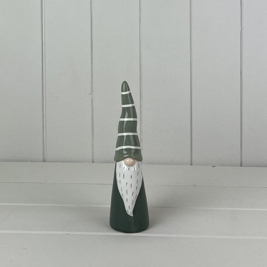 Dark Green/White Ceramic Gonk (Large)
