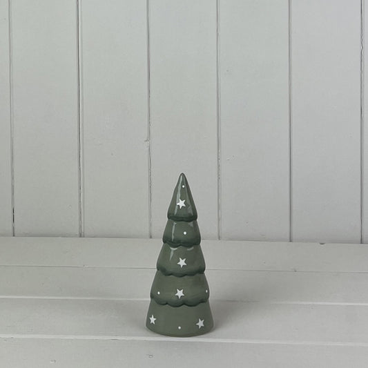 Light Green Ceramic Tree Decoration (15cm)