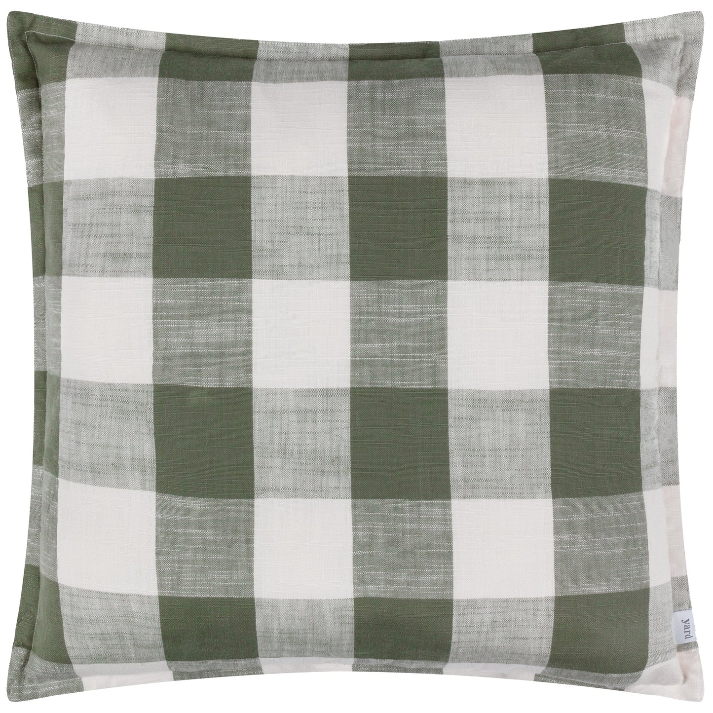 Chesil Check Outdoor Cushion Cover - Moss