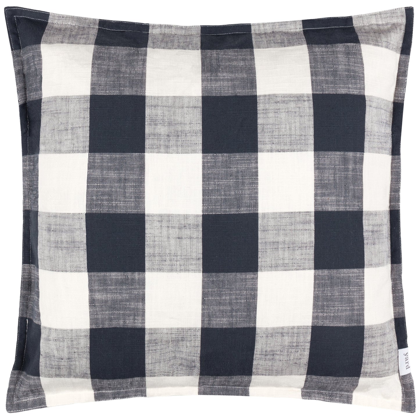 Chesil Check Outdoor Cushion Cover - Navy