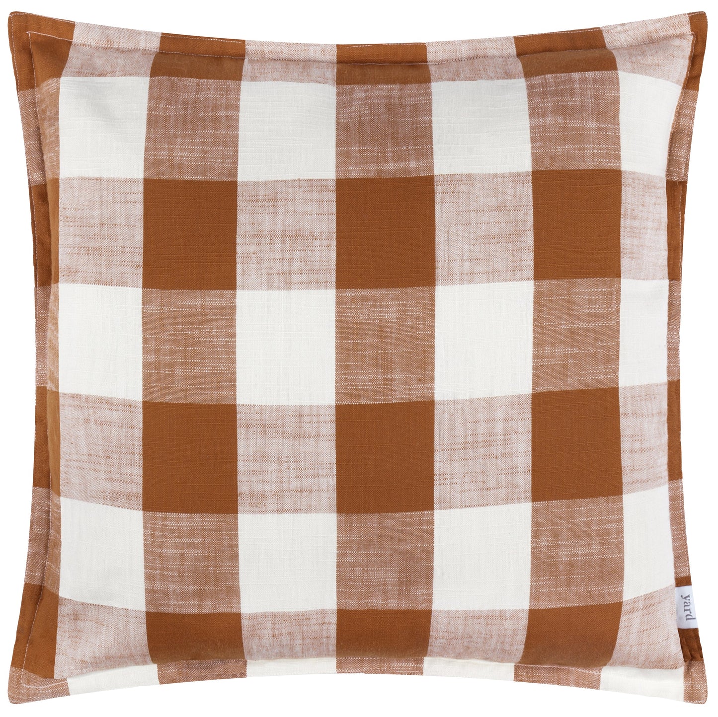 Chesil Check Outdoor Cushion Cover - Pecan