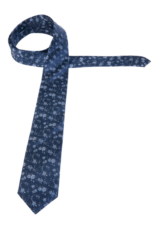 Eterna Silk Tie - Flowers - Blue