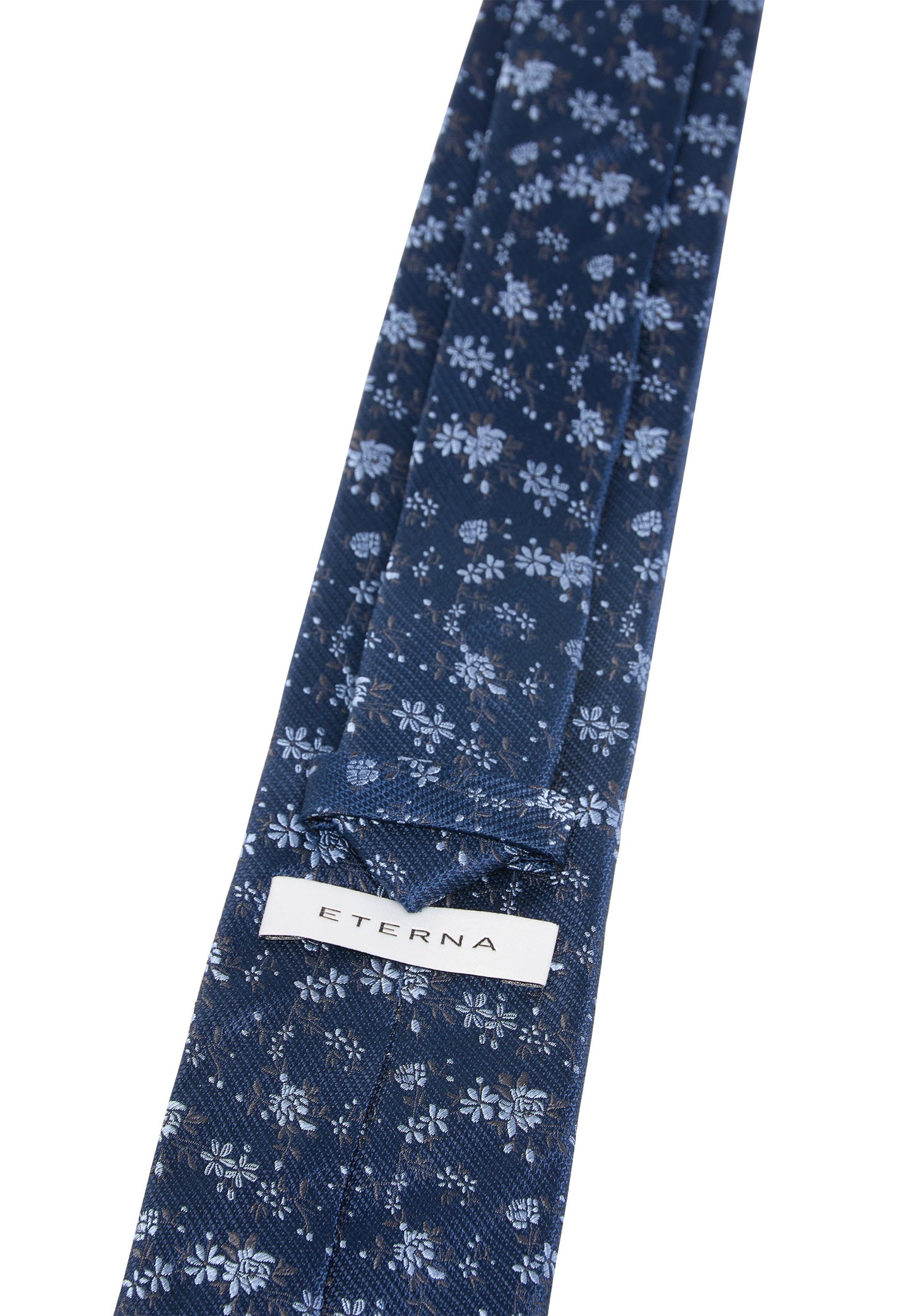 Eterna Silk Tie - Flowers - Blue