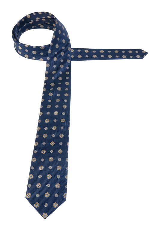 Eterna Silk Tie - Flower - Ochre