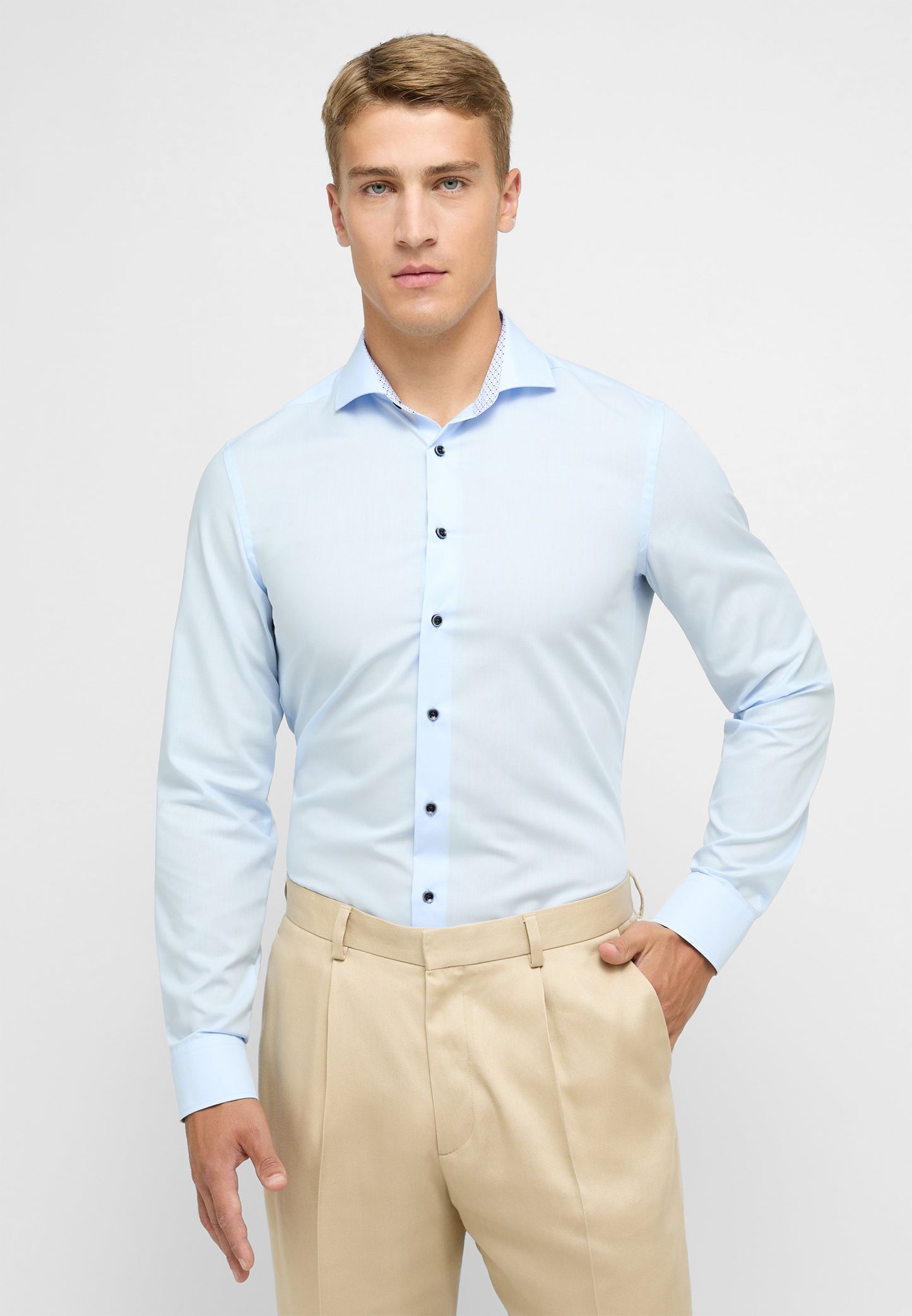 Eterna Slim Fit Shirt - Sky Blue (1307/11)