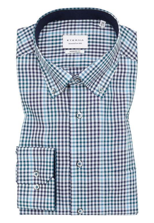 Eterna Modern Fit Shirt (4205/63) - Petrol