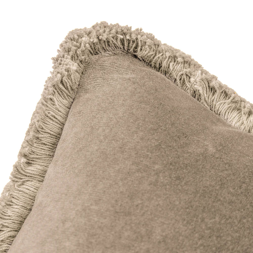 Freya Velvet Cushion Cover - Taupe