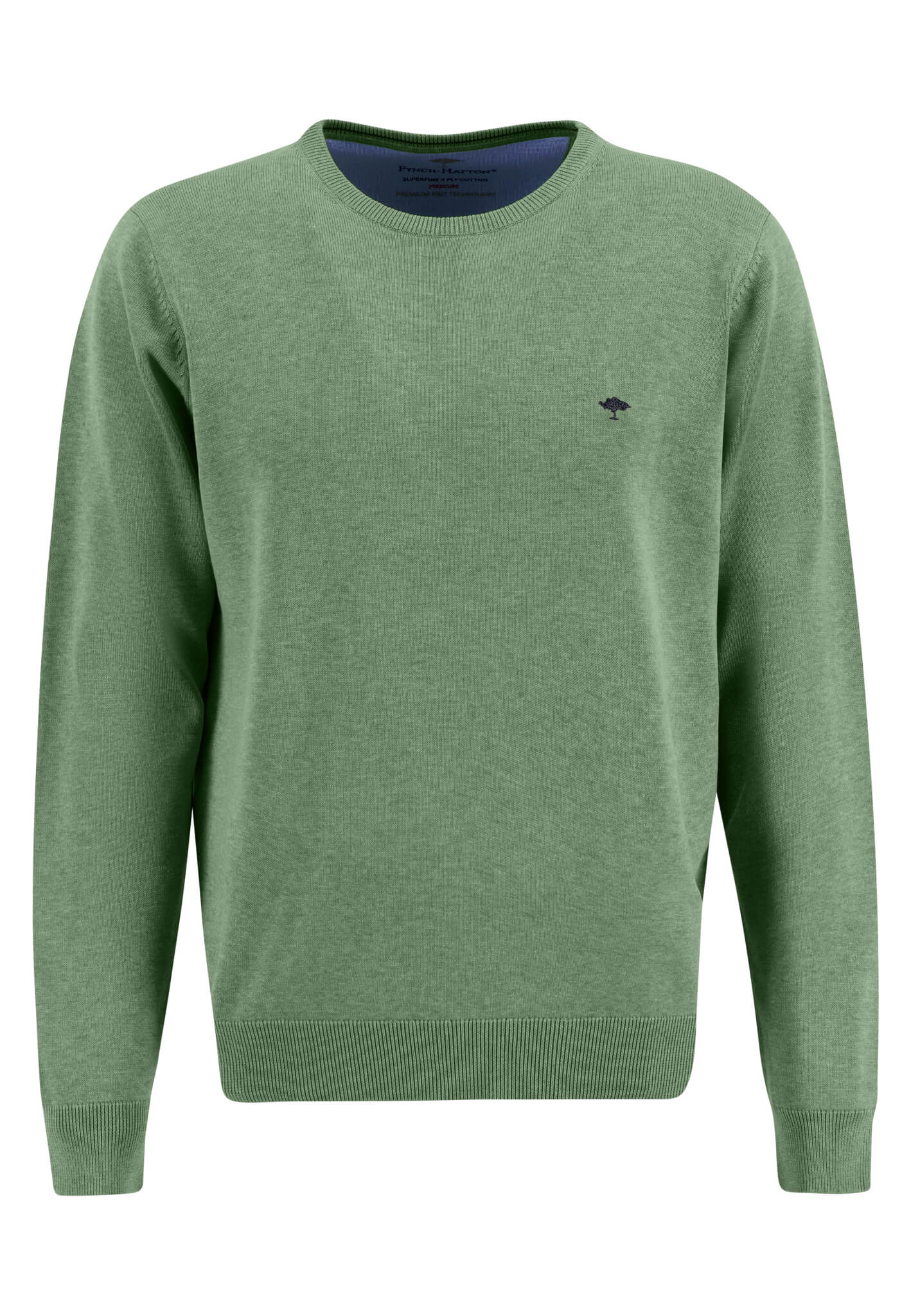 Fynch Hatton Round Neck Knitwear - Spring Green