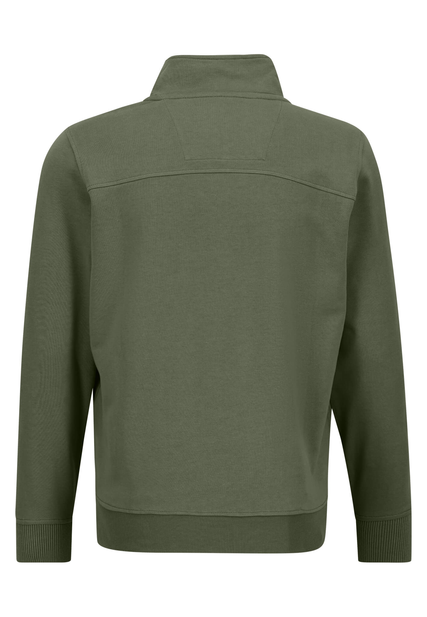 Fynch Hatton Quarter Zip Sweatshirt - Dusty Olive