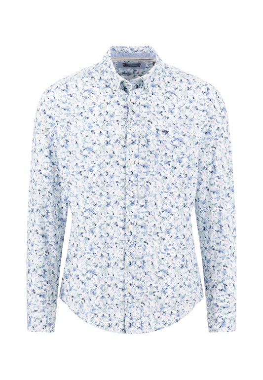 Fynch Hatton Shirt - Flower Print - Horizon