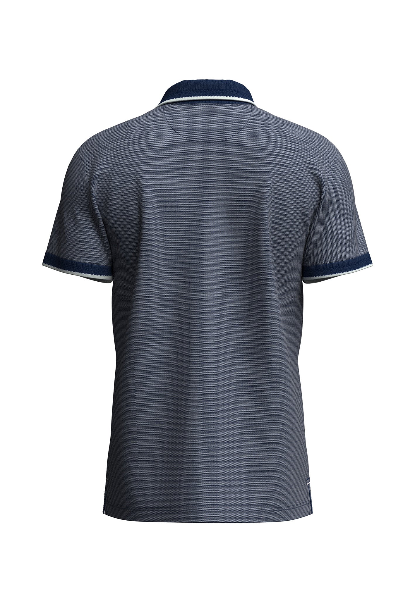 Fynch Hatton Two-Tone Polo Shirt - Midnight
