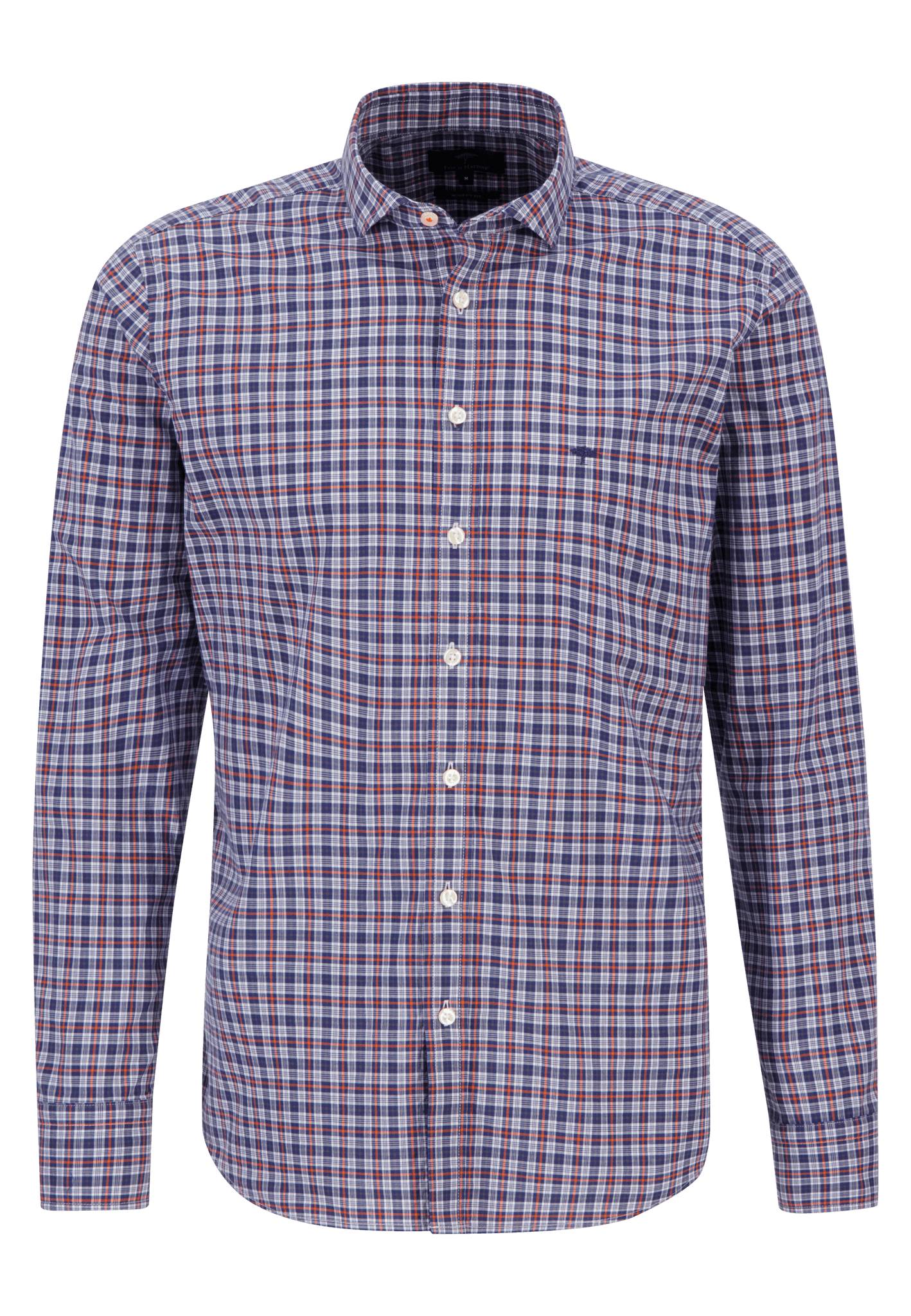 Fynch Hatton Modern Fit Shirt - Modern Checks - Burnt Orange