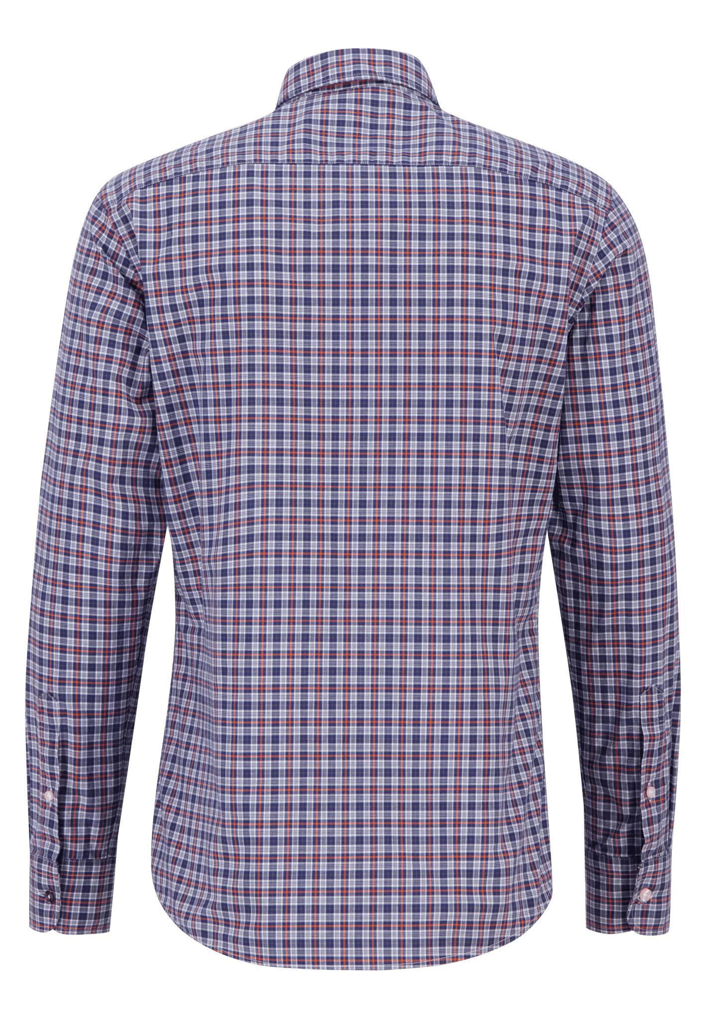 Fynch Hatton Modern Fit Shirt - Modern Checks - Burnt Orange