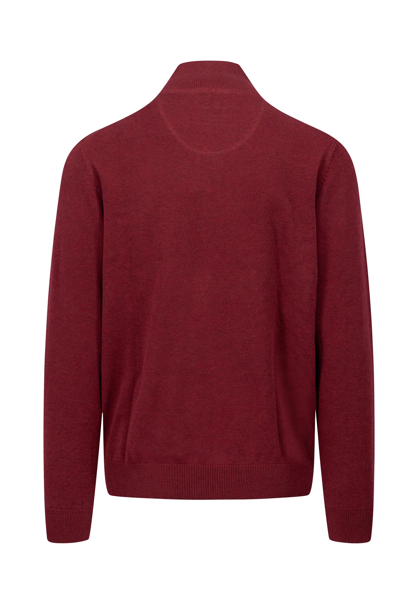 Fynch Hatton Quarter Zip Knitwear - Ruby Red