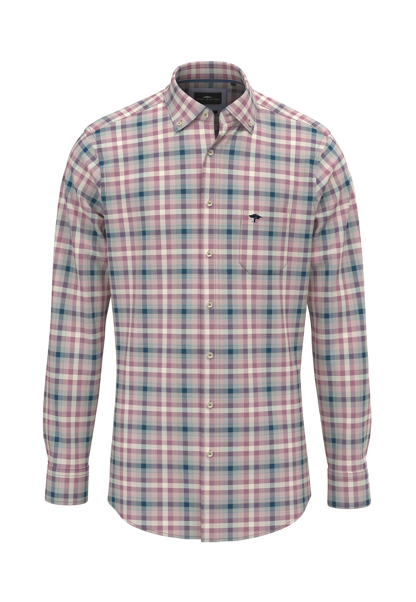 Fynch Hatton Shirt - Vichy Check - Pale Blush