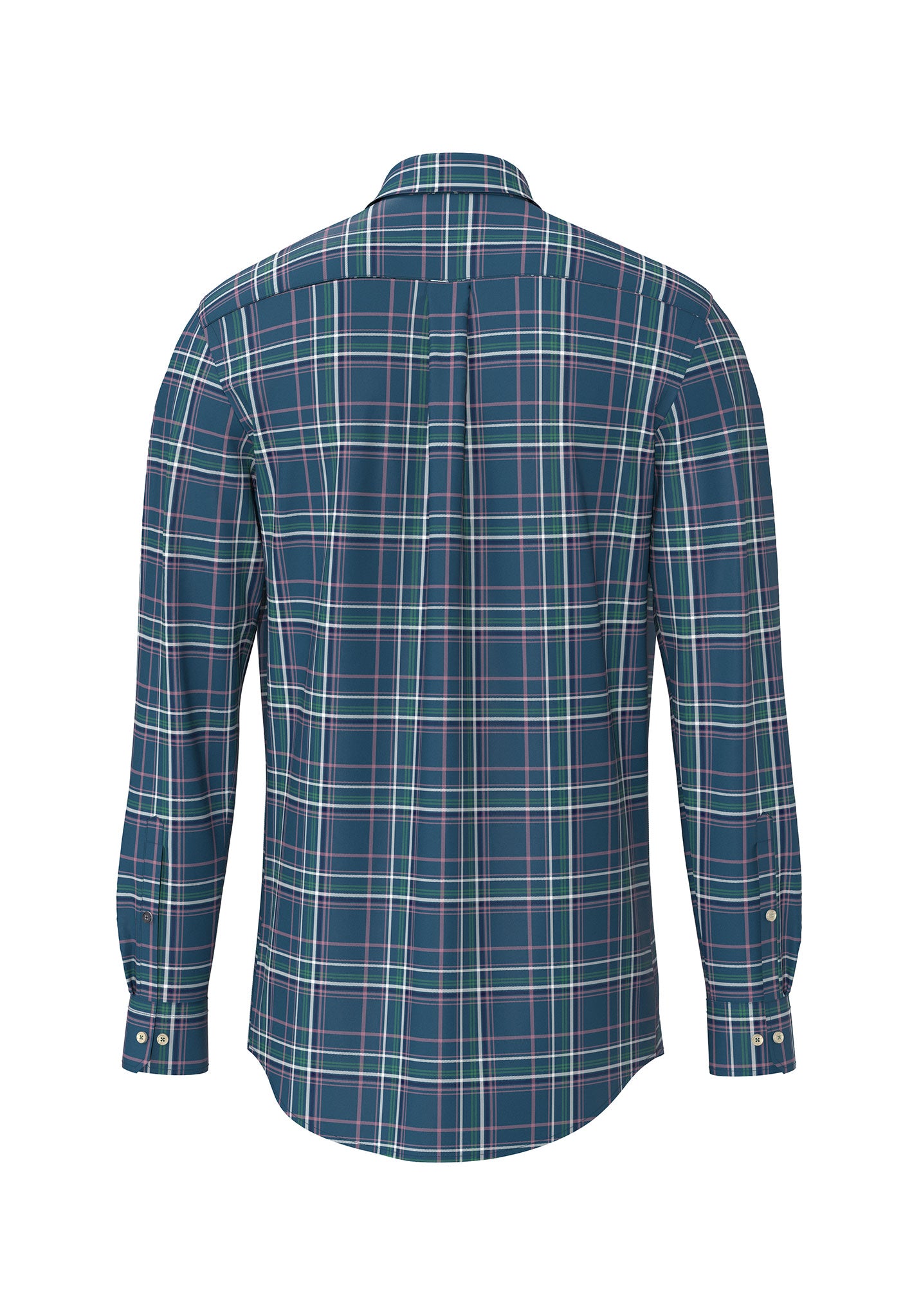 Fynch Hatton Shirt - Modern Check Mix - Dark Teal