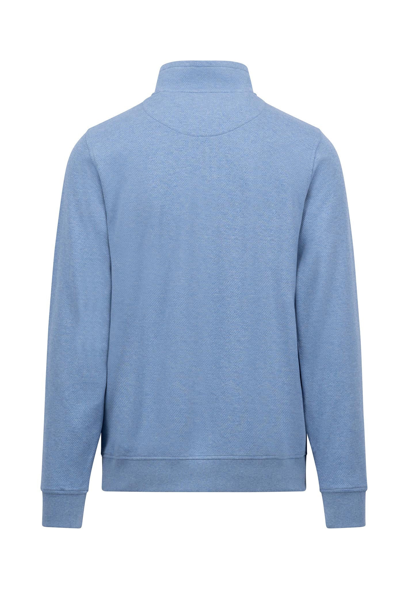 Fynch Hatton Quarter Zip Sweatshirt - Cloud Blue