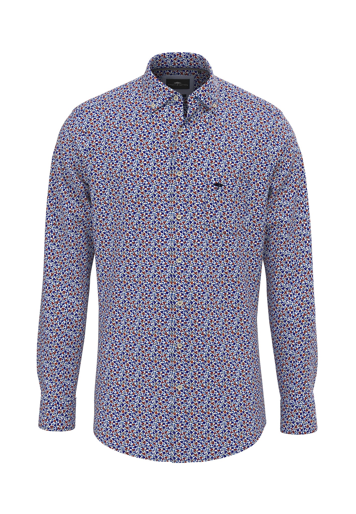 Fynch Hatton - Modern Flower Print - Navy