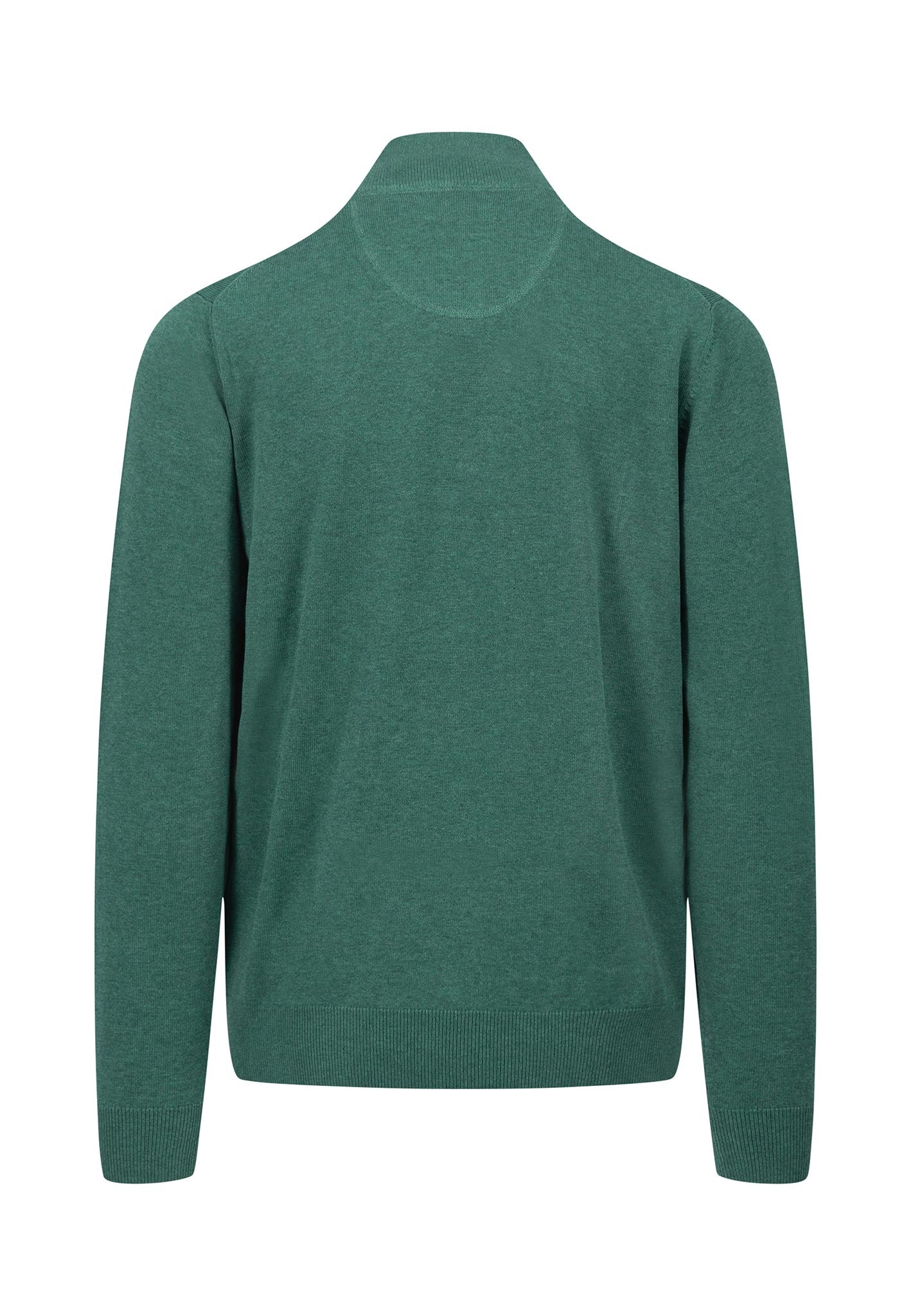 Fynch Hatton Quarter Zip Knitwear - Dark Emerald