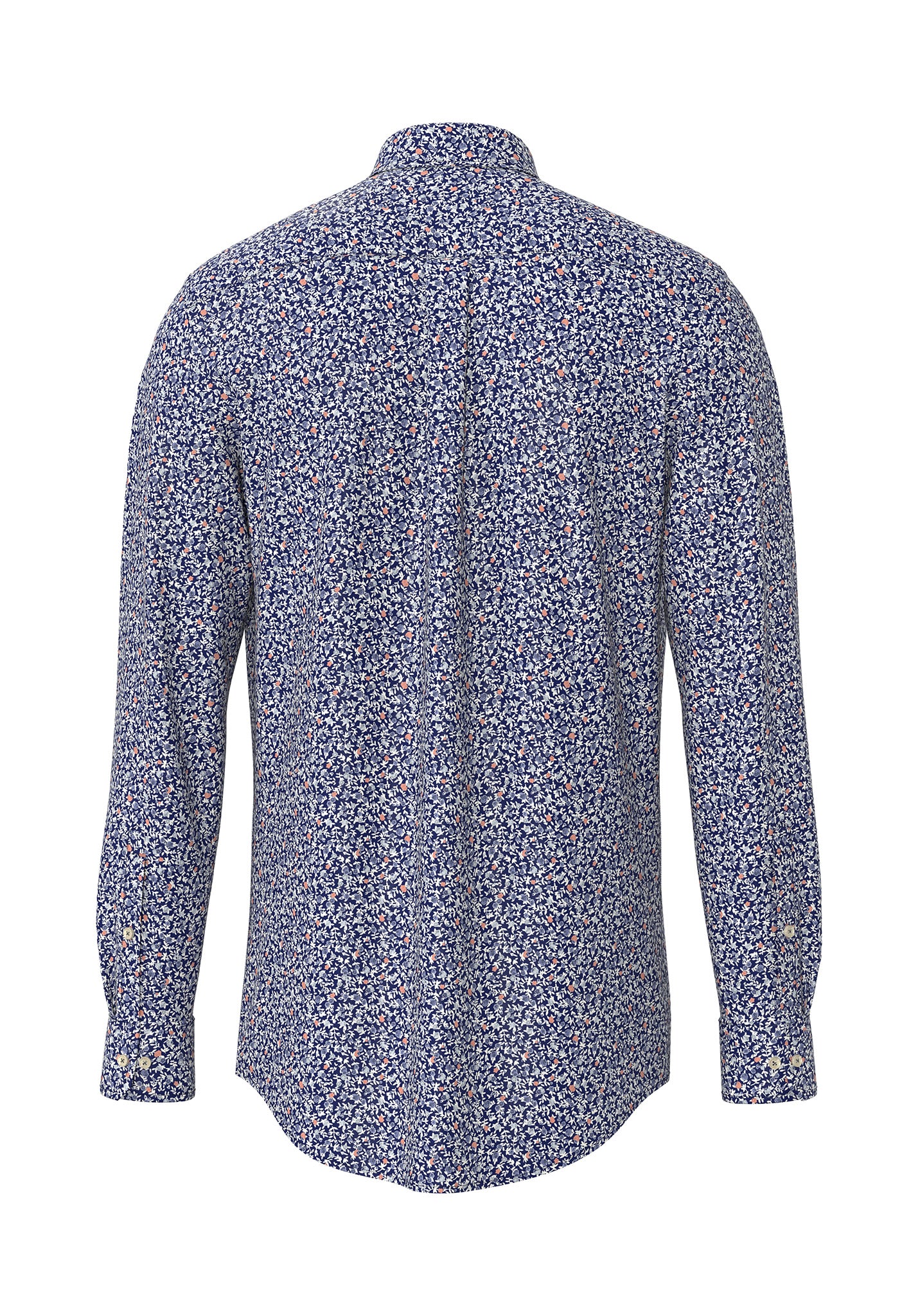 Fynch Hatton Shirt - Flower Print - Peach