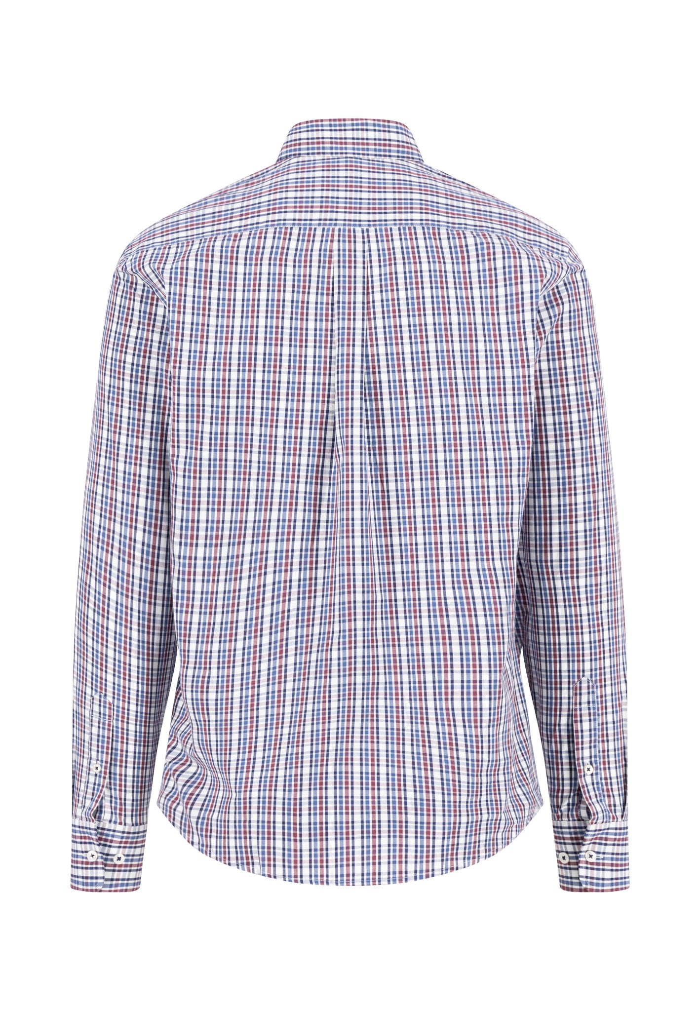 Fynch Hatton Shirt - Seasonal Combi Check - Deep Merlot