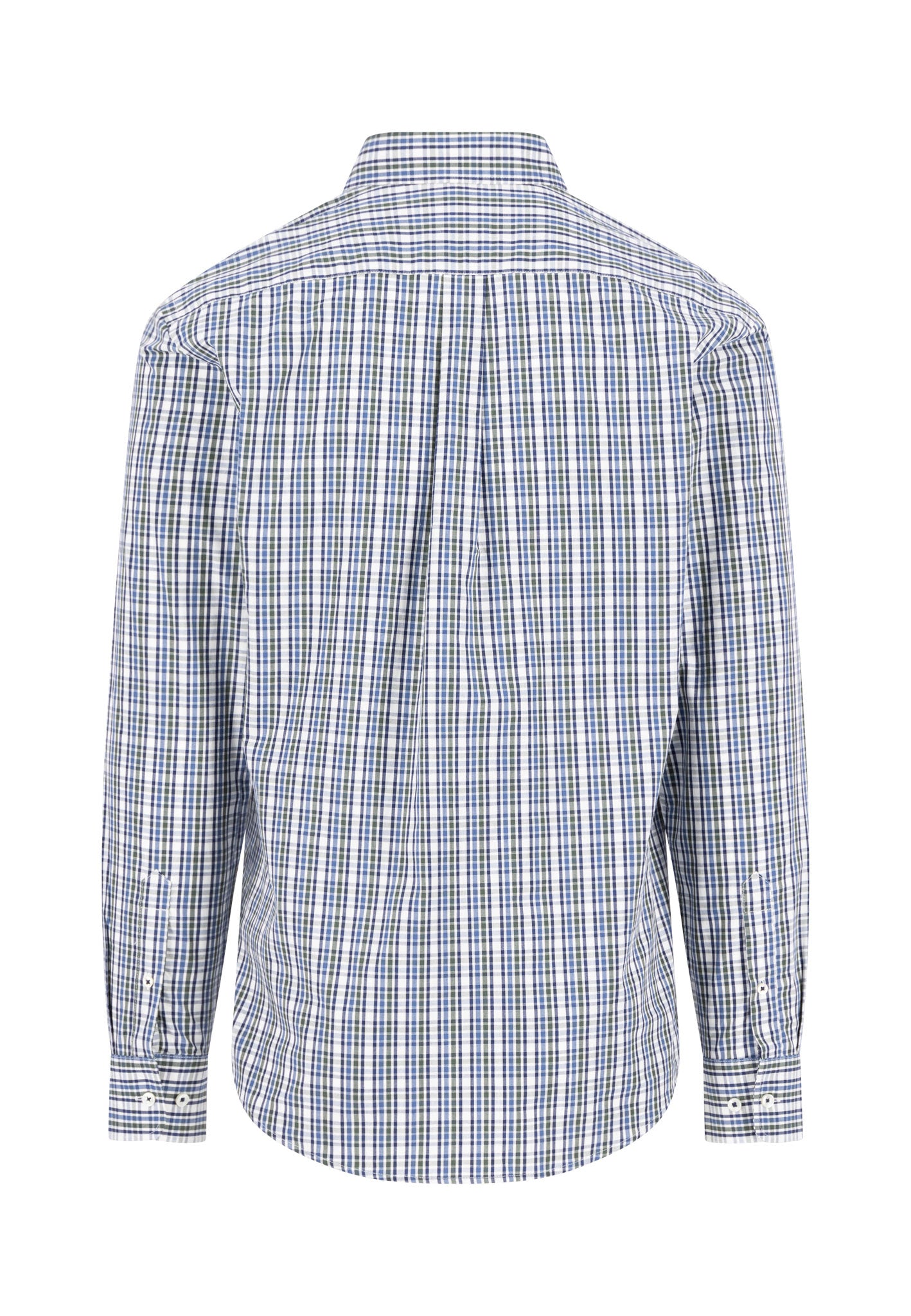 Fynch Hatton Shirt - Seasonal Combi Check - Dark Ivy