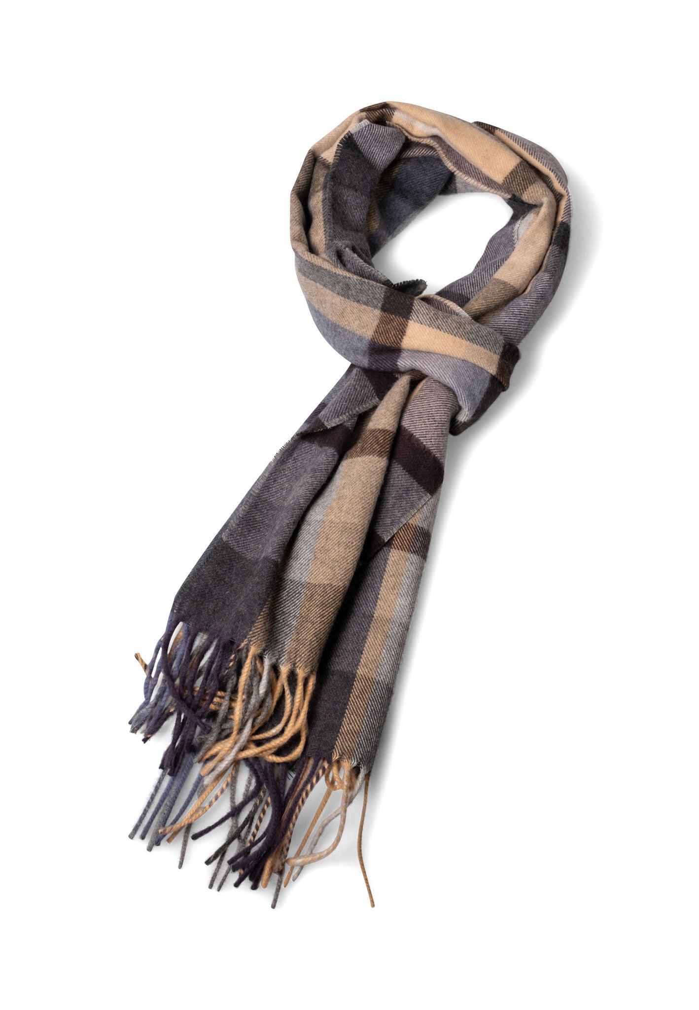 Fynch Hatton Scarf - Soft Check - Charcoal