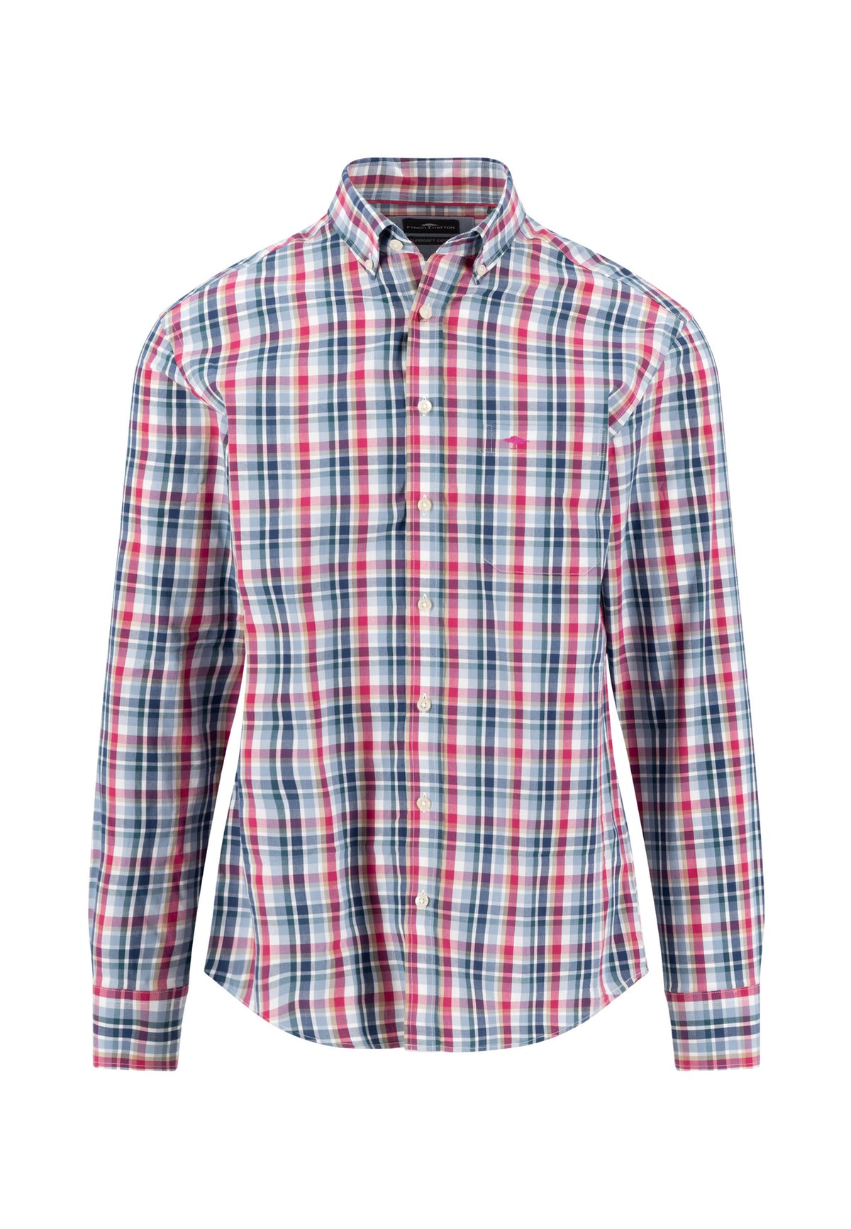 Fynch Hatton Shirt - Multicolour Check - Grape