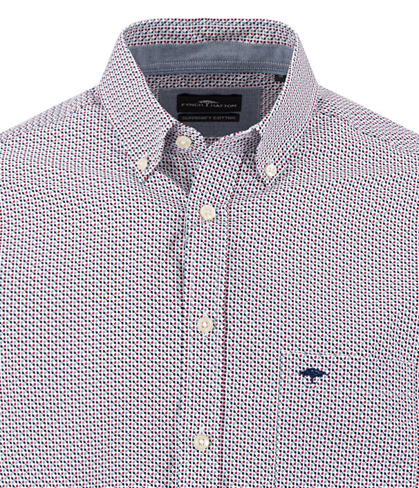 Fynch Hatton Shirt - Graphic Flower - Grape