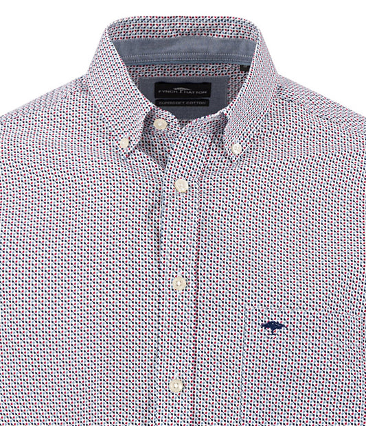 Fynch Hatton Shirt - Graphic Flower - Grape