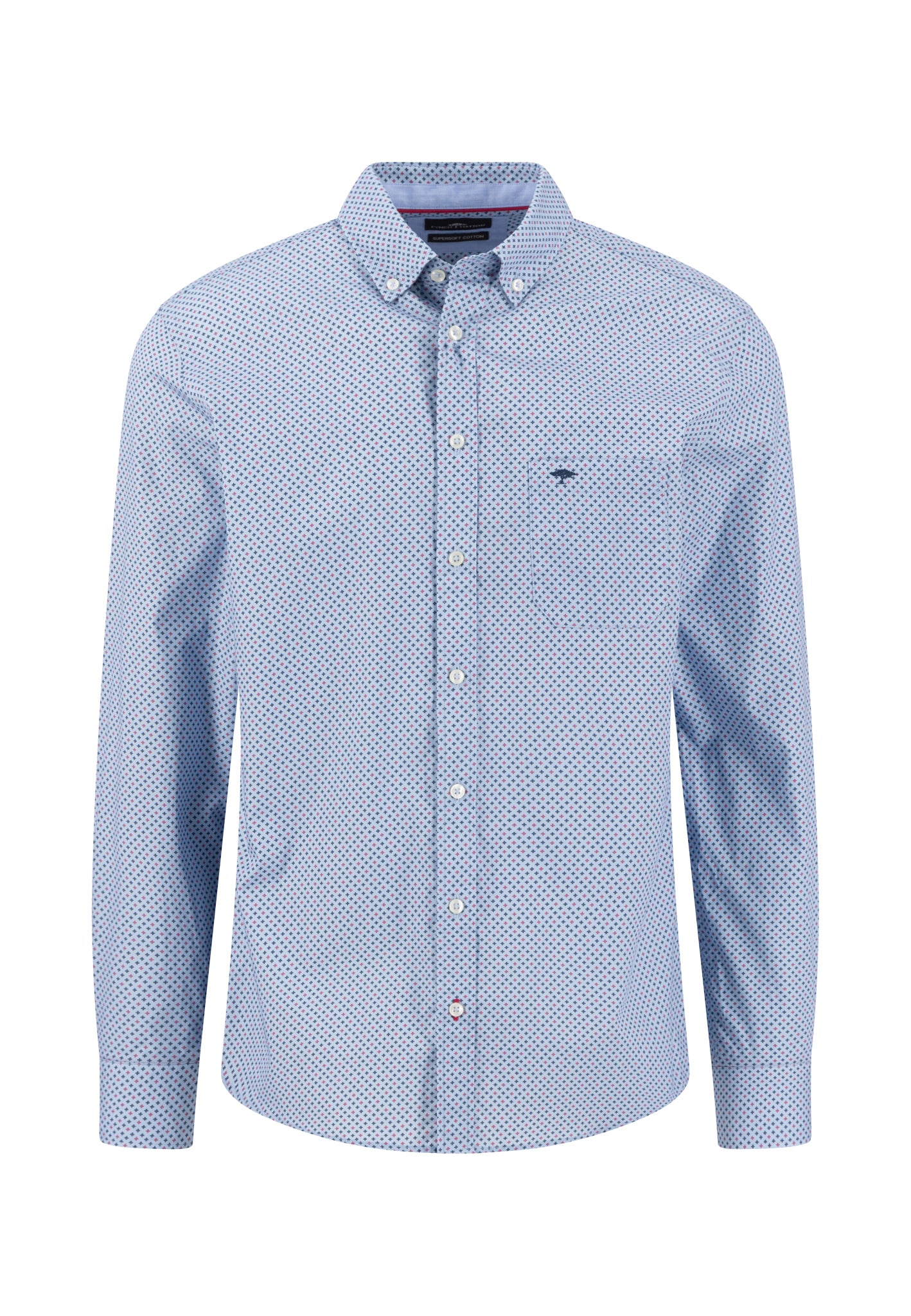 Fynch Hatton Shirt - Minimal Print - Grape