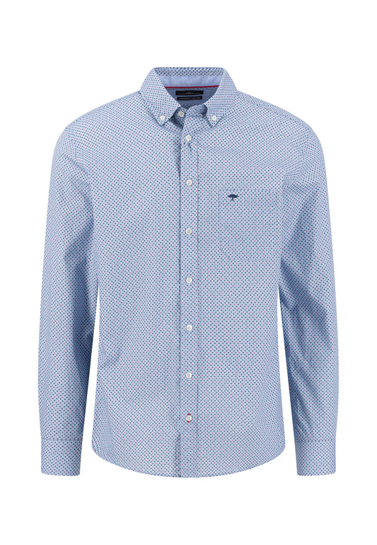 Fynch Hatton Shirt - Minimal Print - Grape