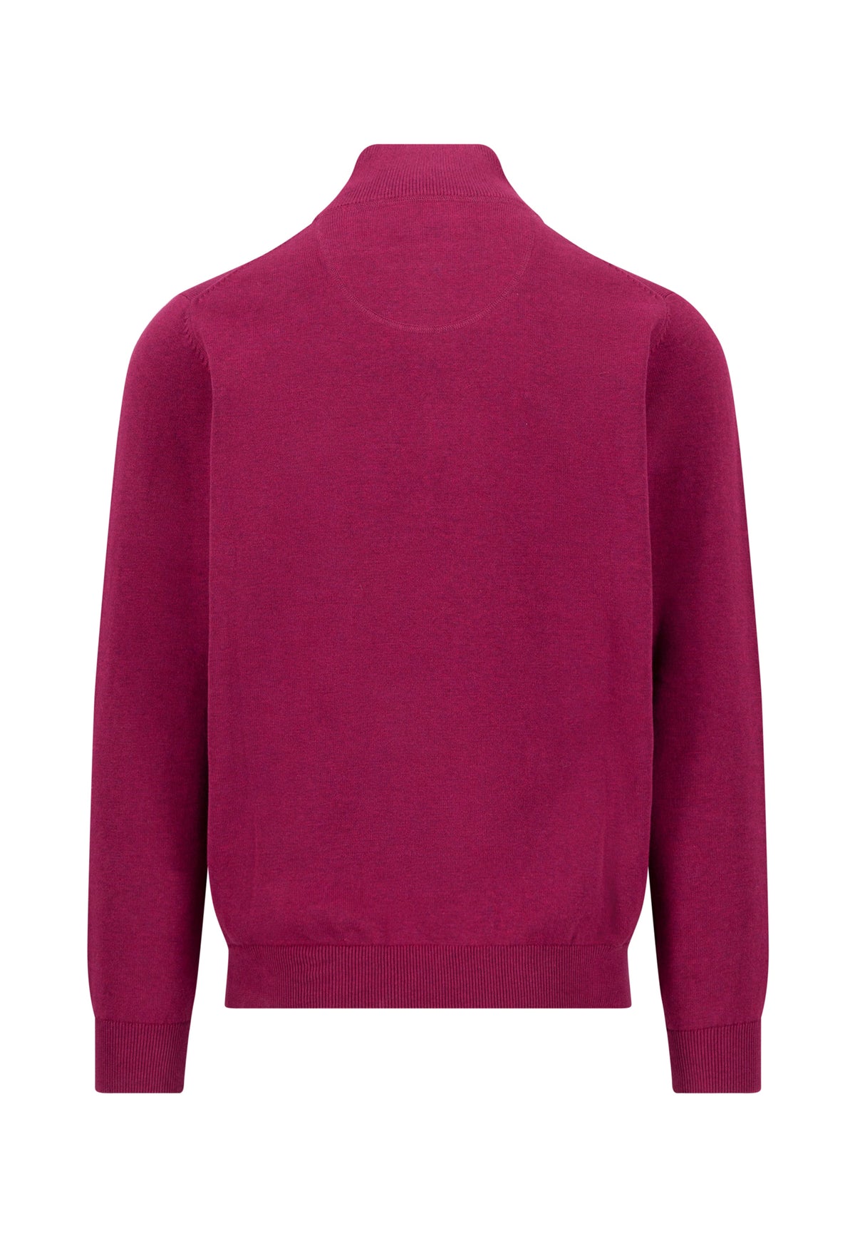Fynch Hatton Quarter Zip Knitwear - Grape