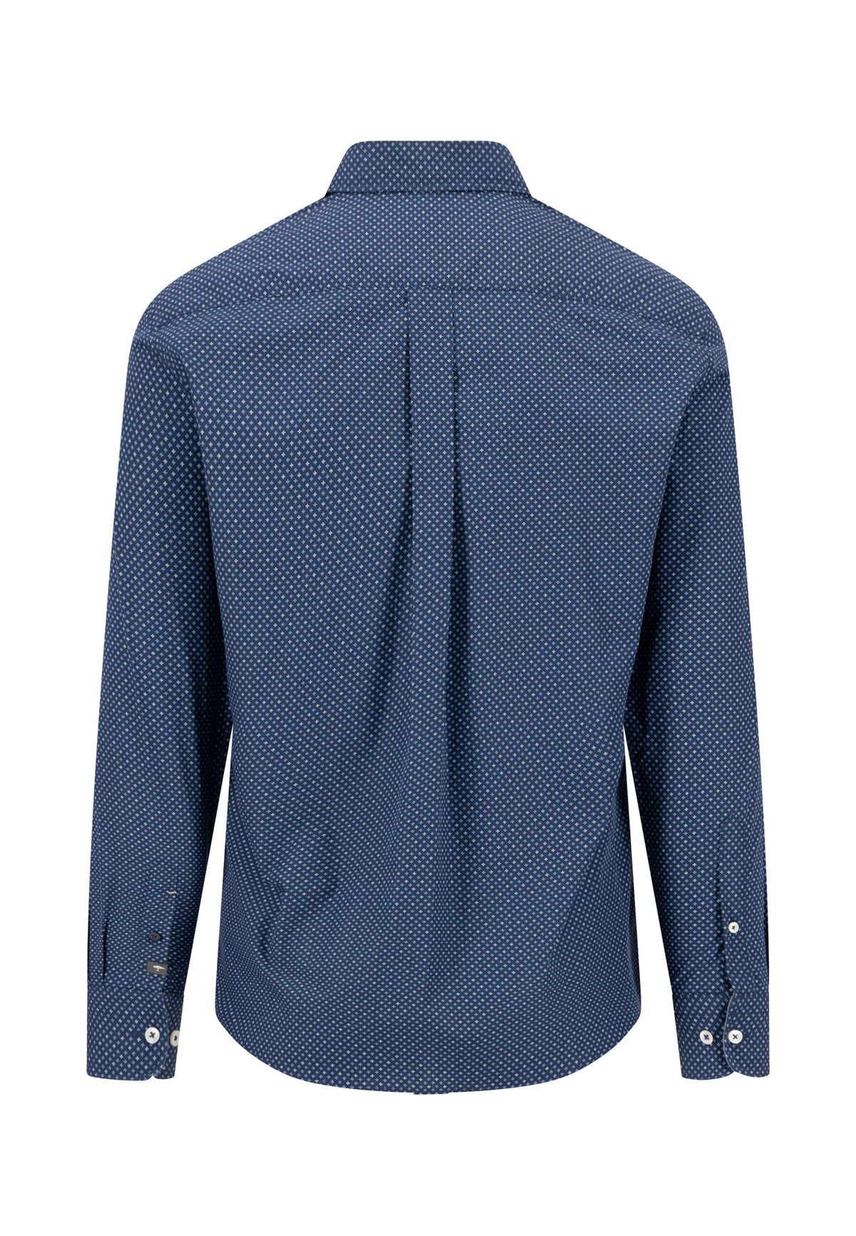Fynch Hatton Shirt - Minimal Print - Ink Blue