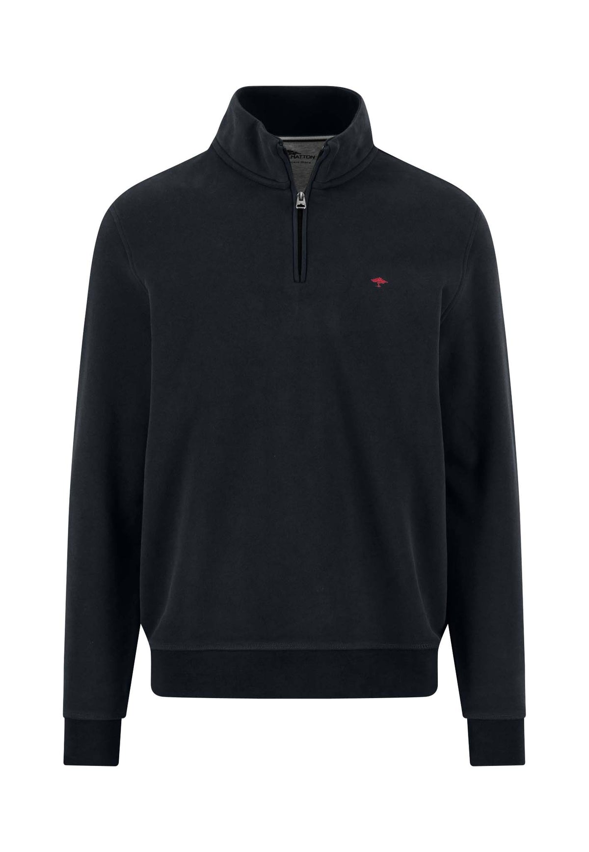 Fynch Hatton Quarter Zip Sweatshirt - Navy