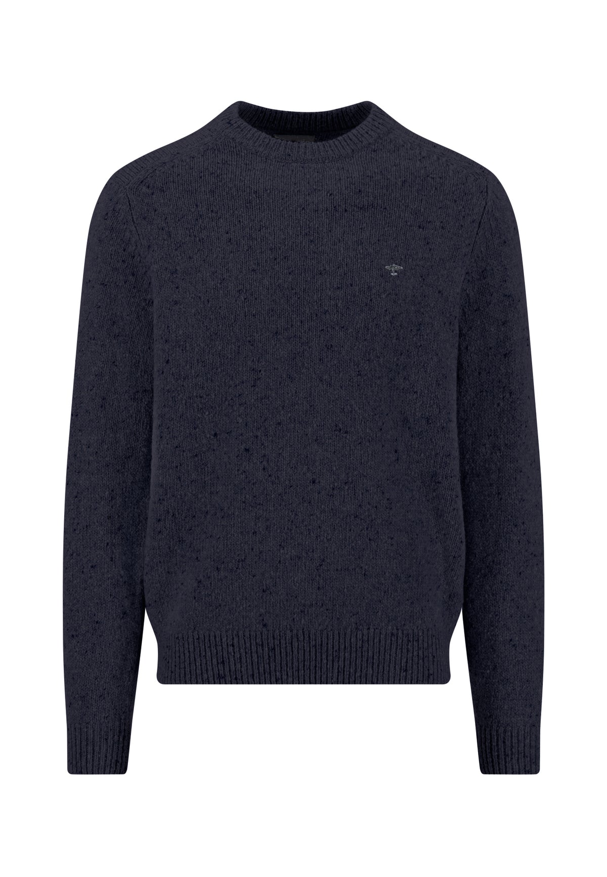 Fynch Hatton Round Neck Knitwear - Donegal - Navy