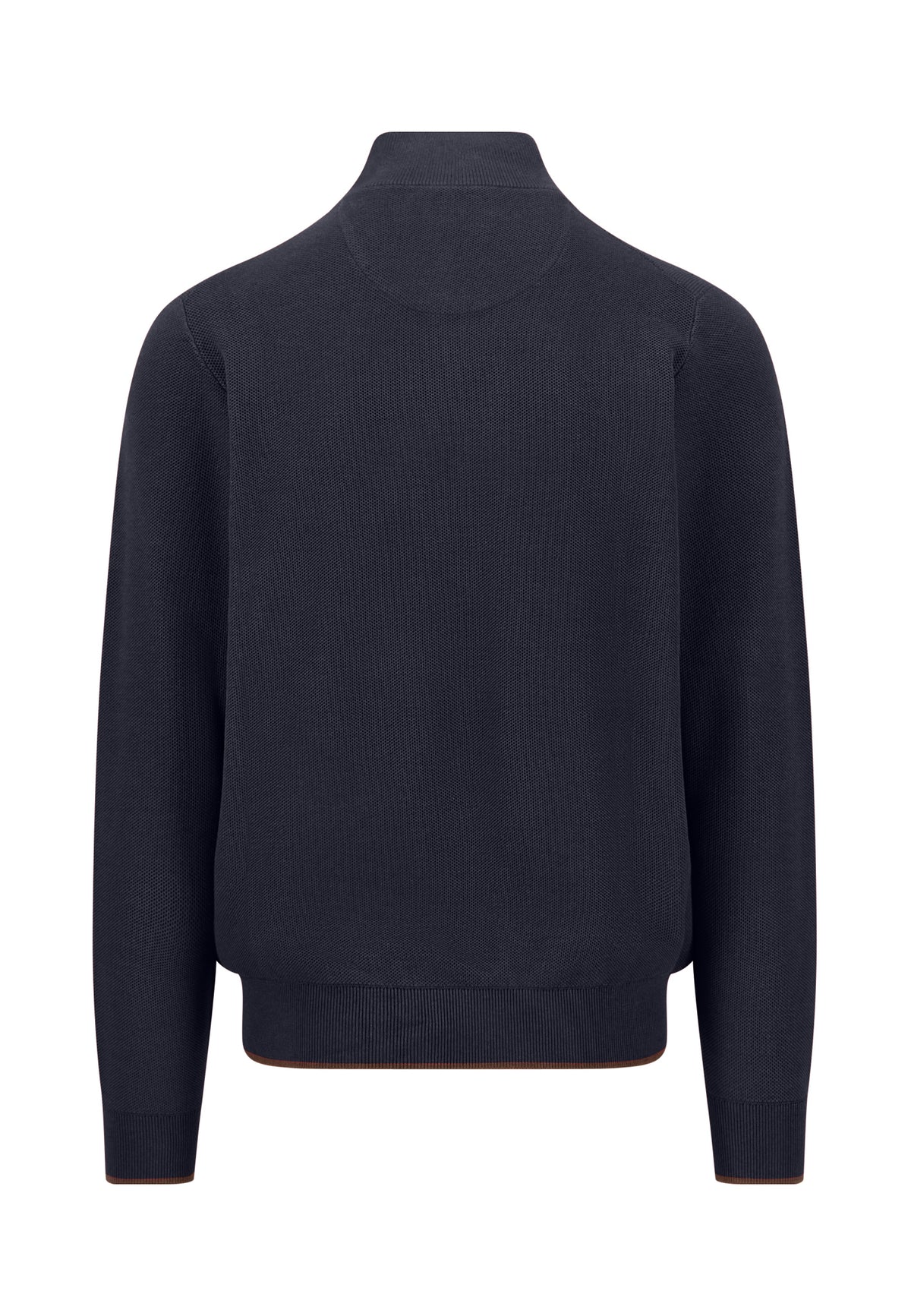 Fynch Hatton Quarter Zip Knitwear - Navy