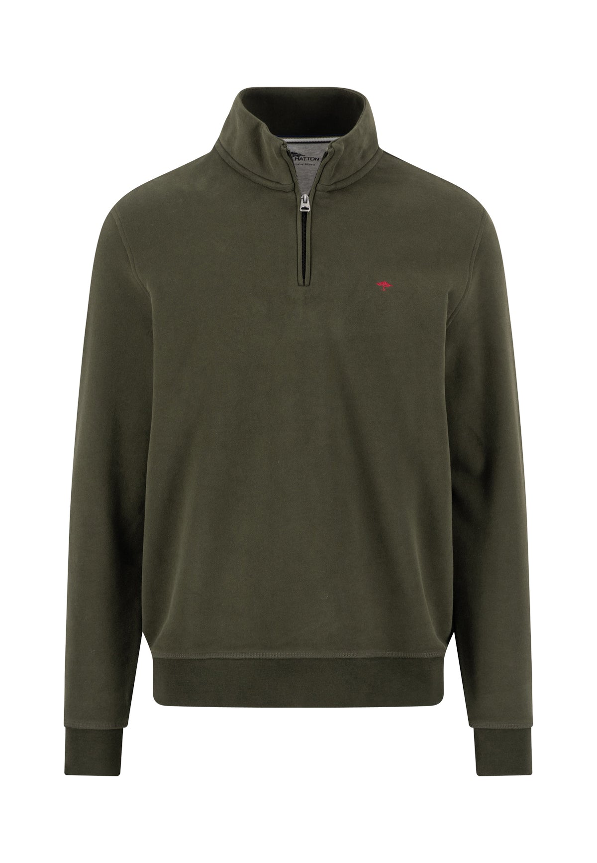 Fynch Hatton Quarter Zip Sweatshirt - Cypress