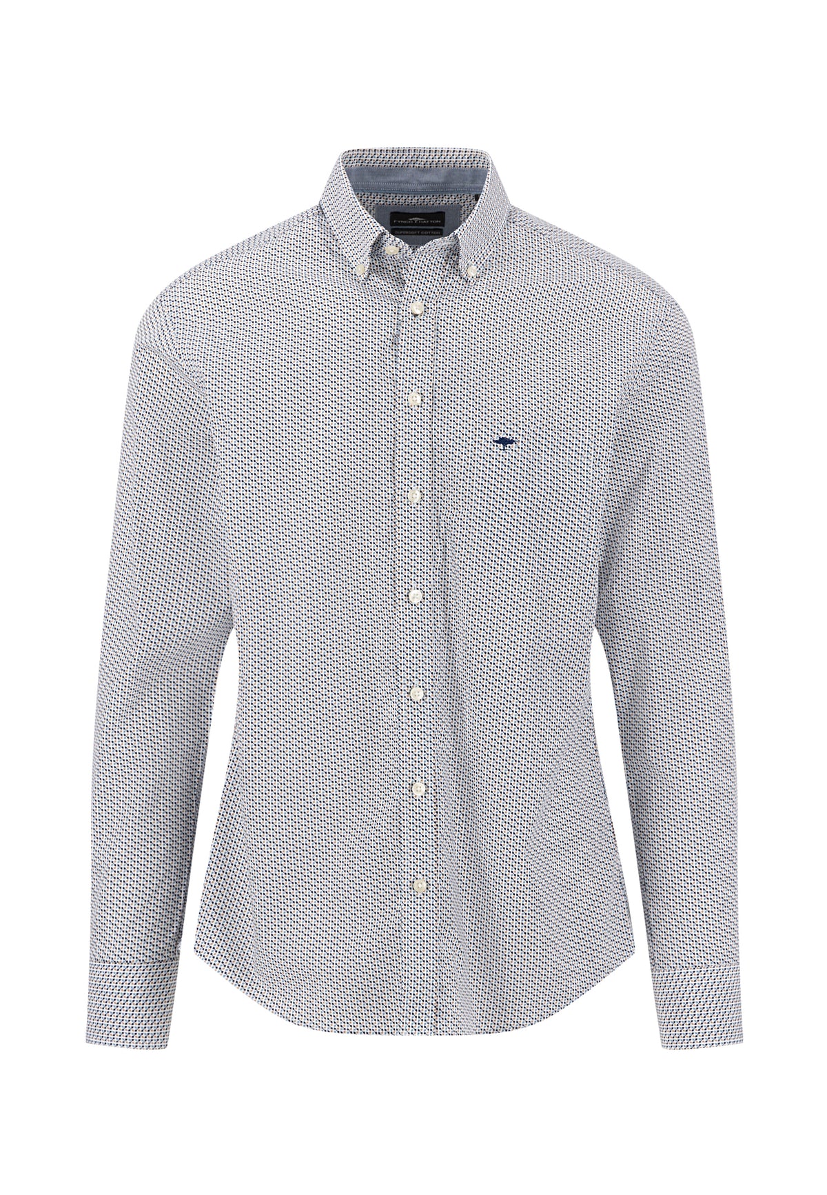 Fynch Hatton Shirt - Graphic Flower - Taupe