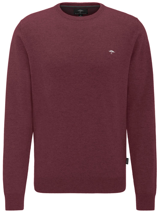 Fynch Hatton Crew Neck Knitwear - Acai (Small)
