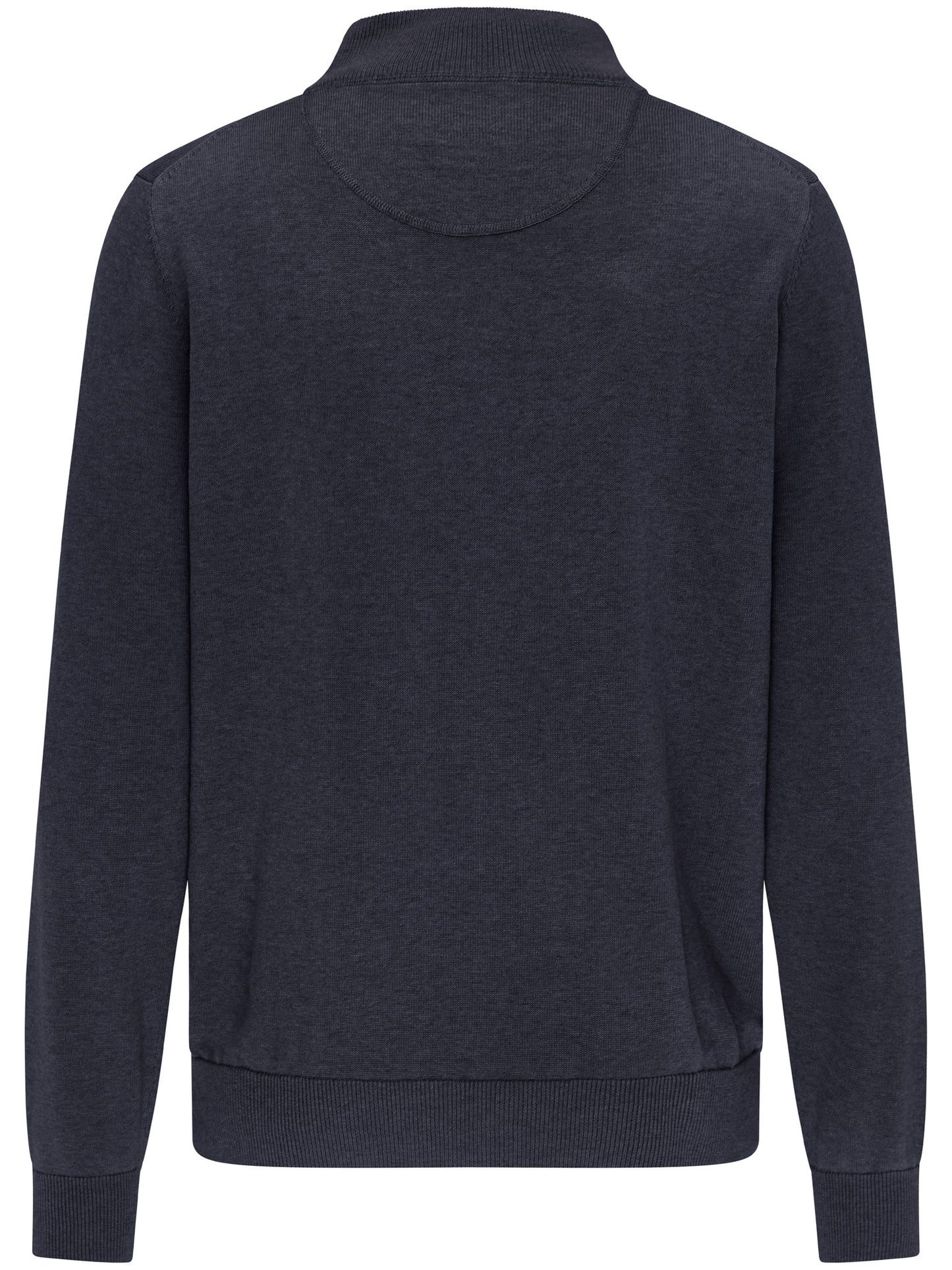 Fynch Hatton Quarter Zip Knitwear - Navy