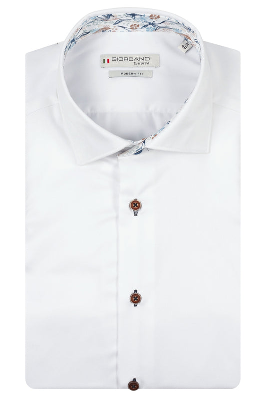 Giordano Modern Fit Shirt - Lorcano - Bright White