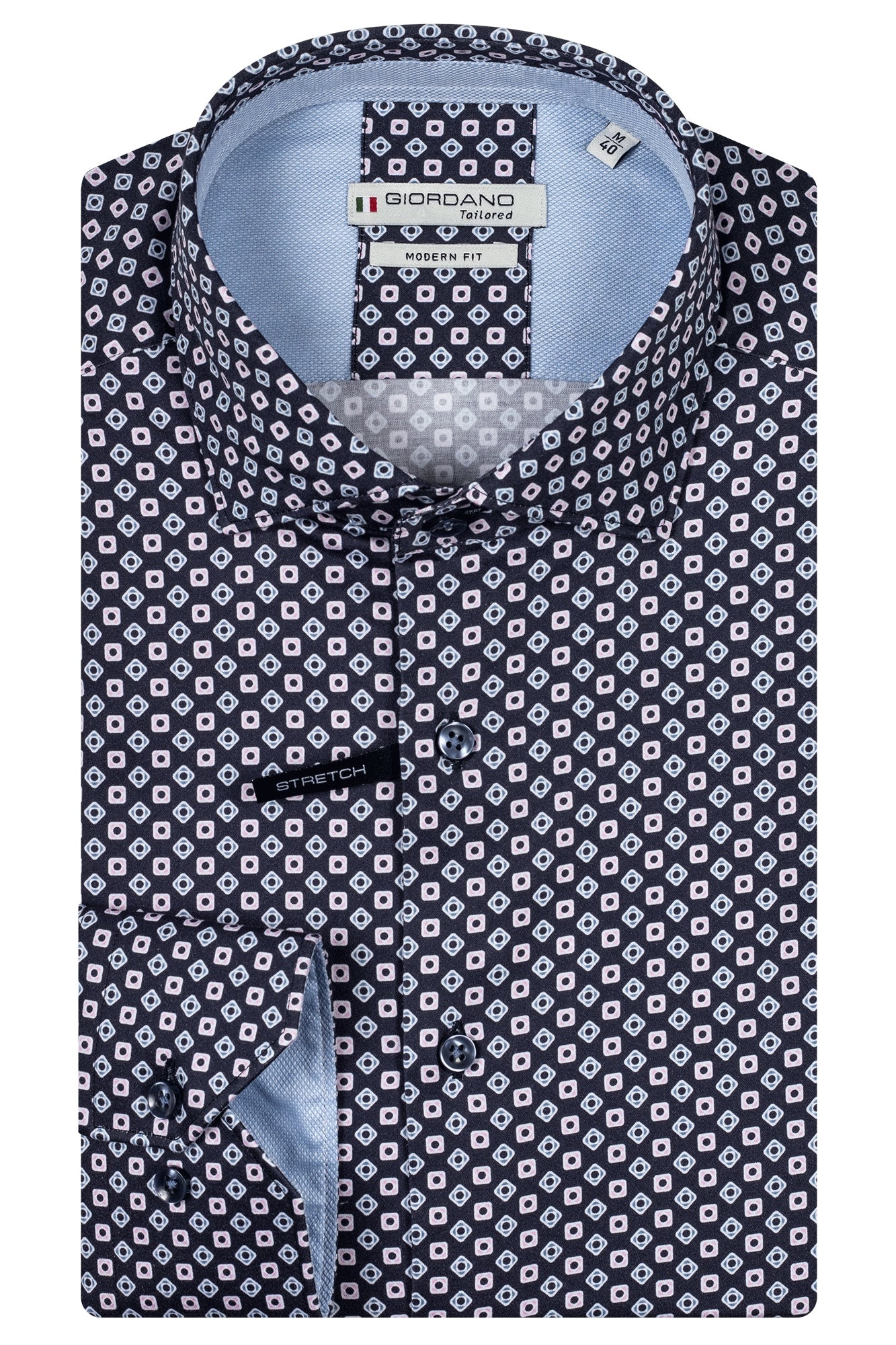 Giordano Modern Fit Shirt - Maggiore - Diamonds - Cerise