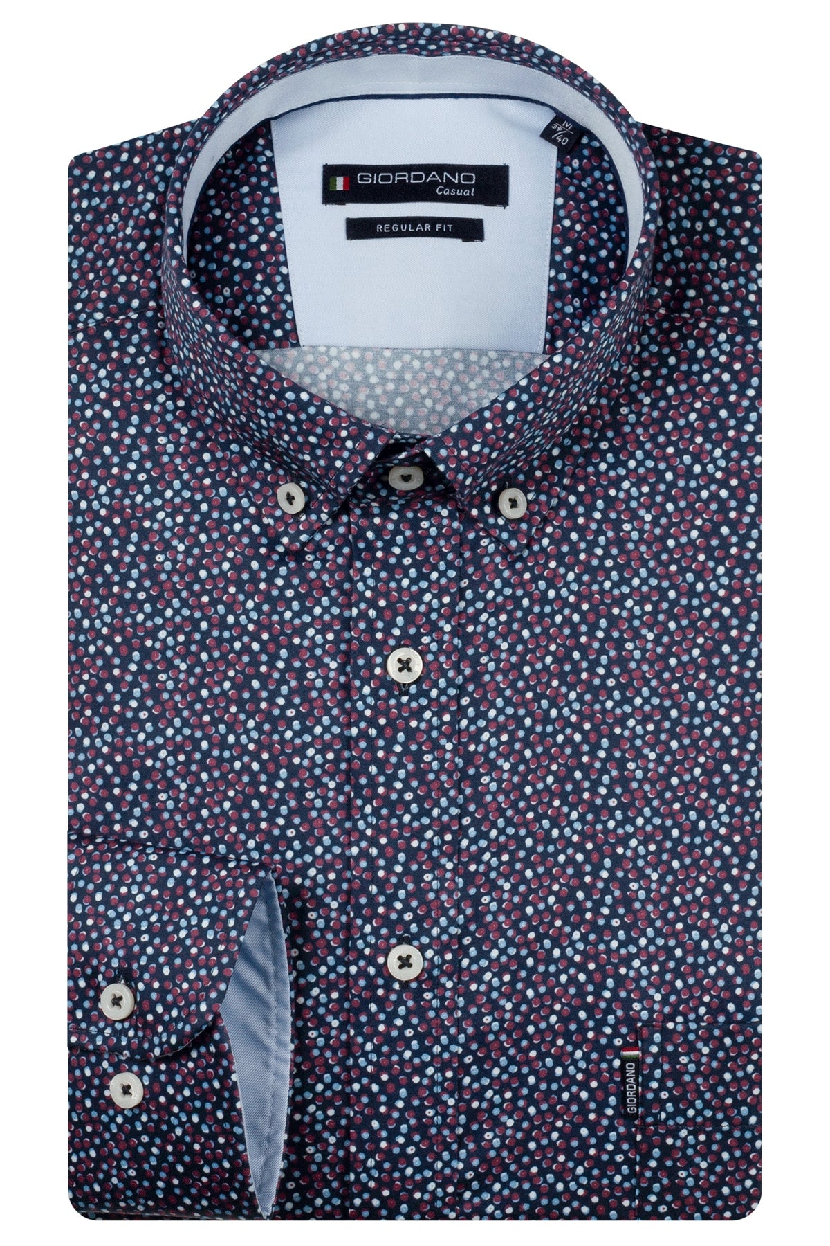 Giordano Shirt - Dino - Navy/White Spots