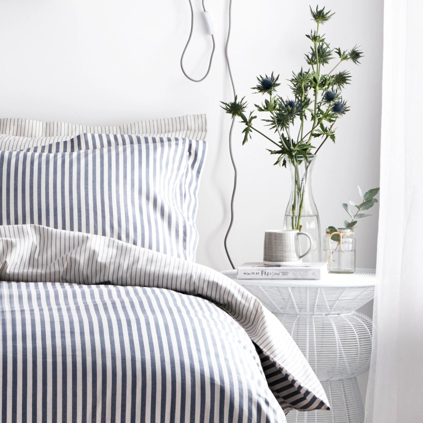 Hebden Stripe Duvet Cover - Navy