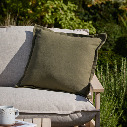 Holmfirth Canvas Outdoor Cushion - Lichen